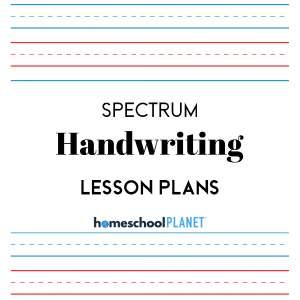 Homeschool Planet Spectrum Handwriting lesson plans button
