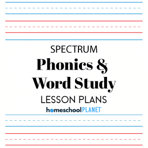 Homeschool Planet Spectrum Phonics & Word Study lesson plans button