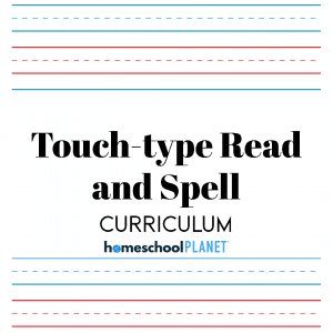 Homeschool Planet Touch-Type Read and Spell curriculum button
