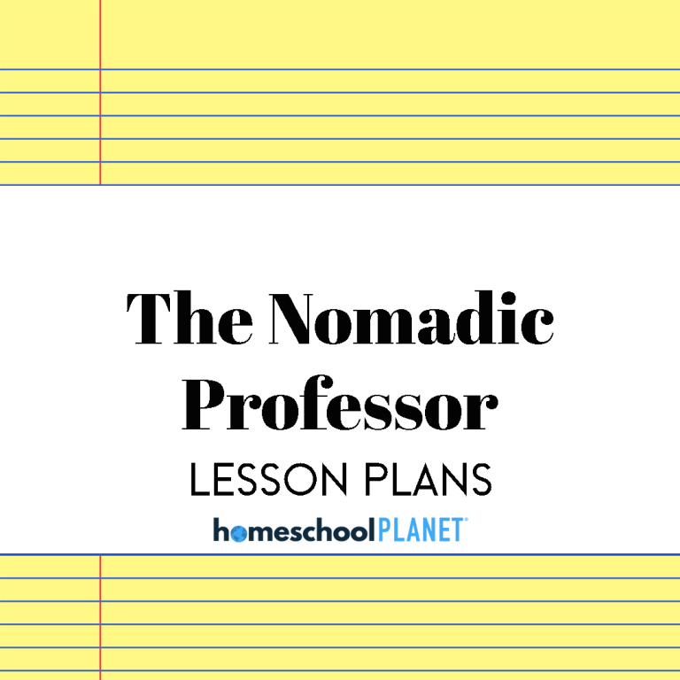 The Nomadic Professor lesson plans for Homeschool Planet cover image