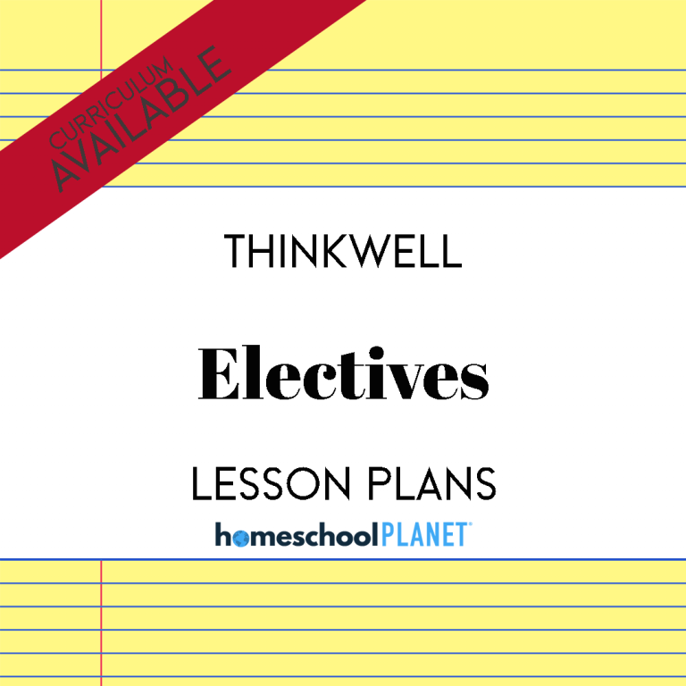 Homeschool Planet Thinkwell Electives lesson plans and curriculum cover