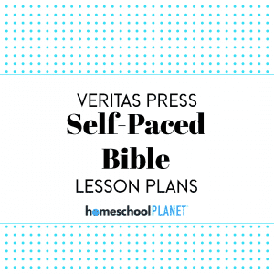 Veritas Press Bible lesson plan button for homeschool planet