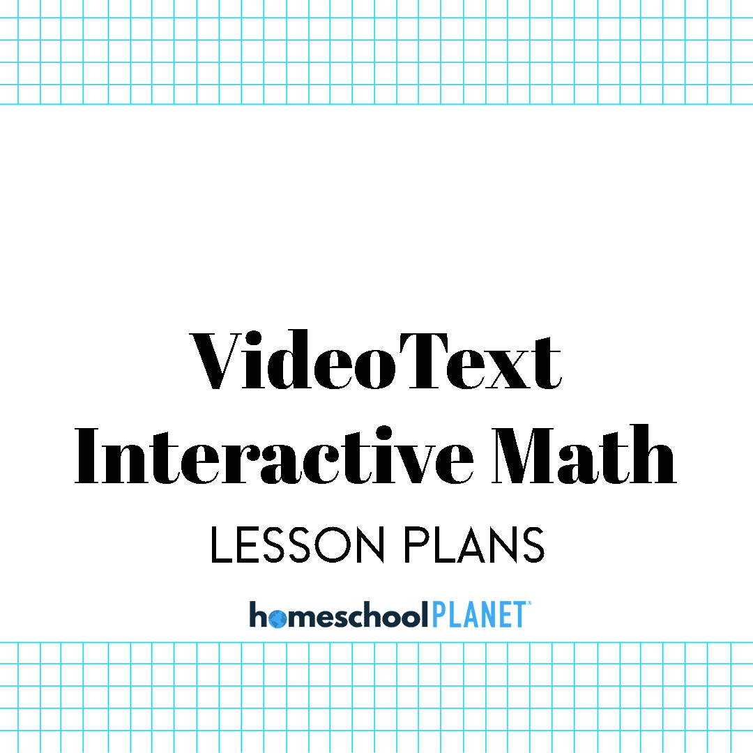 Homeschool Planner VideoText Interactive Math Lesson Plans from Homeschool Planet Cover Image