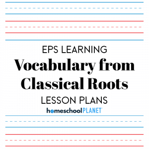 Homeschool Planner Vocabulary From Classical Roots lesson plans button