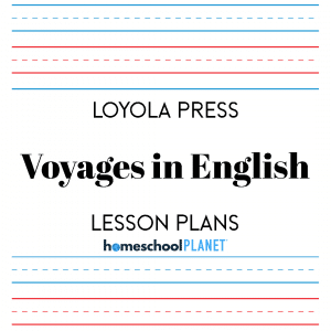 Homeschool Planet Voyages in English lesson plan button
