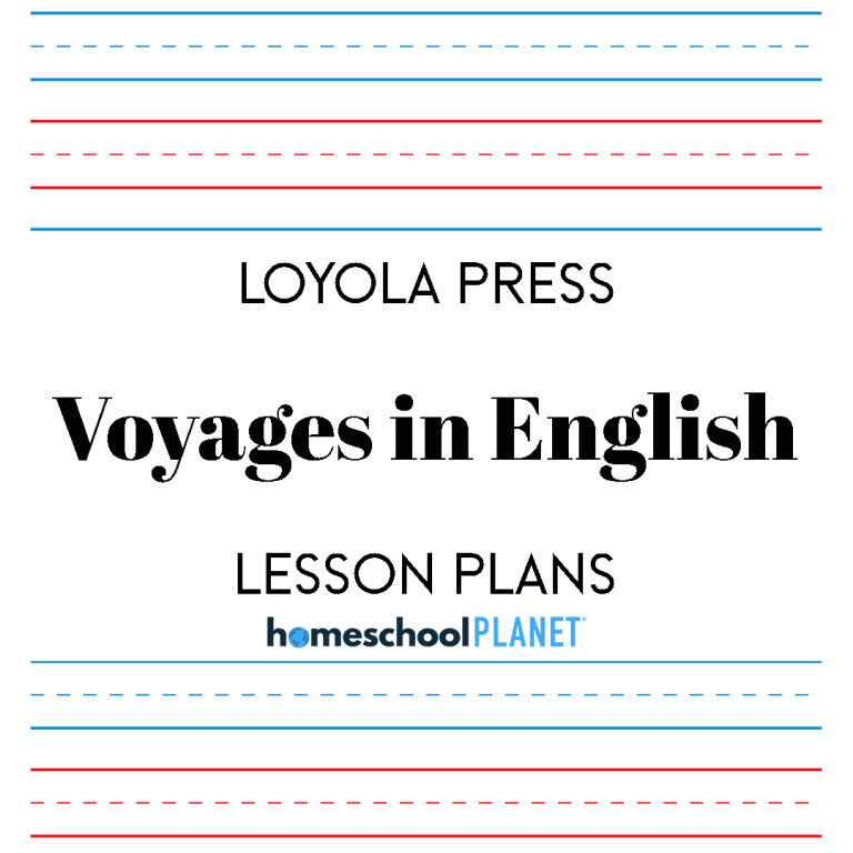Homeschool Planet Voyages in English lesson plan cover image