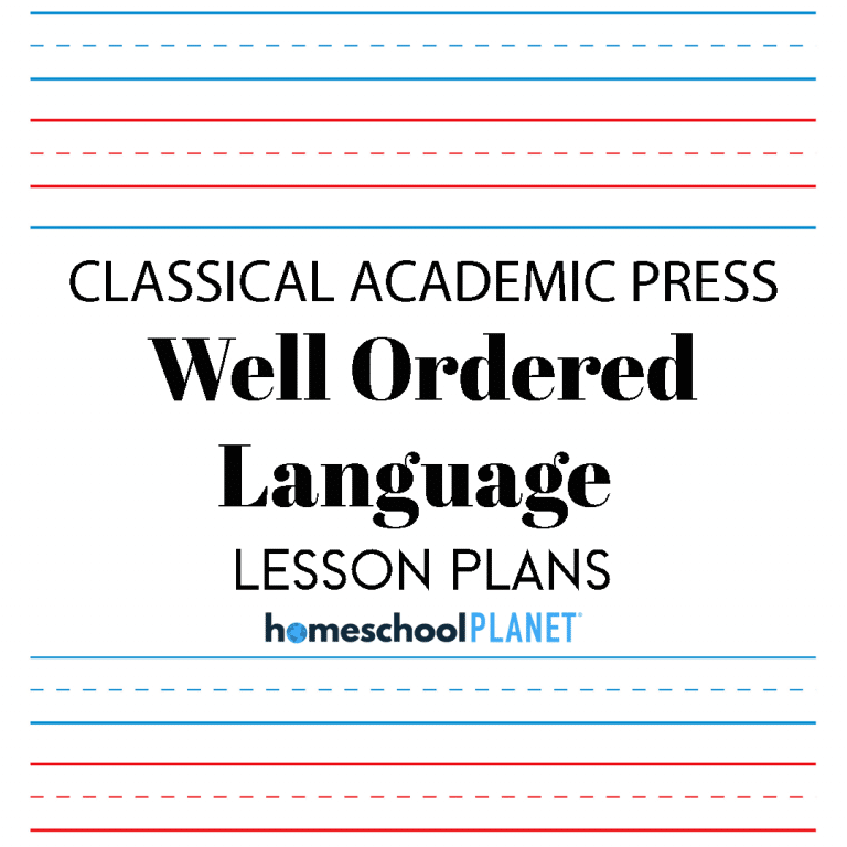 Homeschool Planet Classical Academic Press lesson plans button