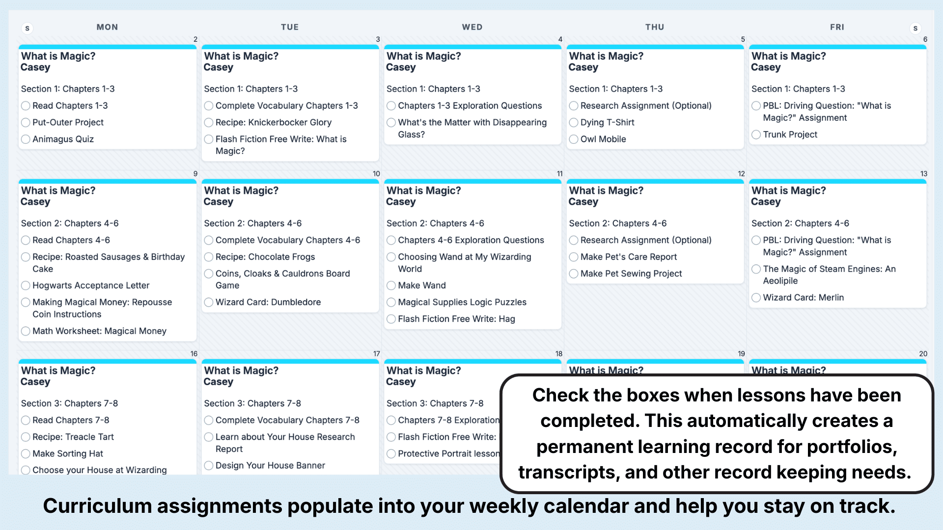 What is Magic Weekly View
