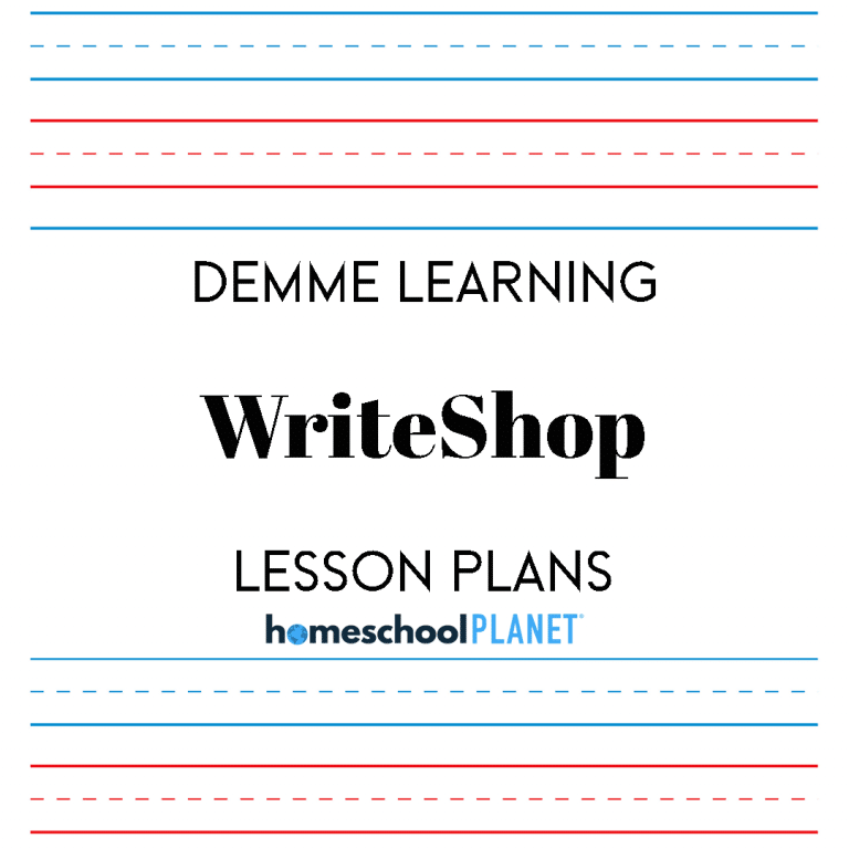 Write Shop lesson plan button for homeschool planet