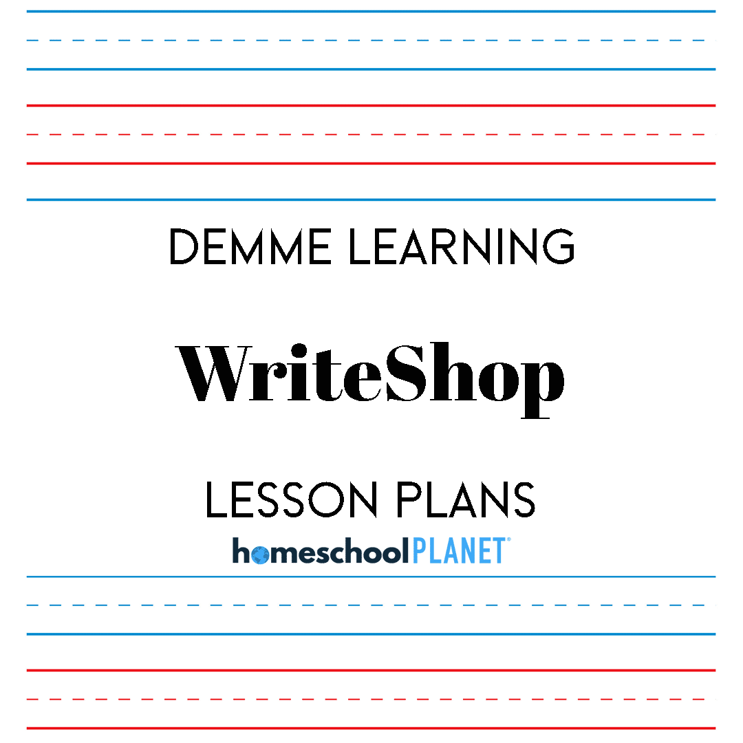 WriteShop - Homeschool Planet Write Shop lesson plan button for homeschool planet