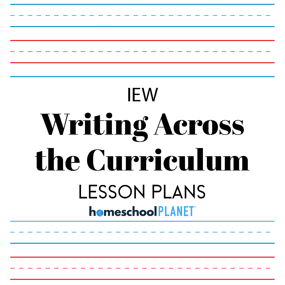 WritingAcrosstheCurriculum - Homeschool Planet IEW Theme Based Writing lesson plan button for homeschool planet