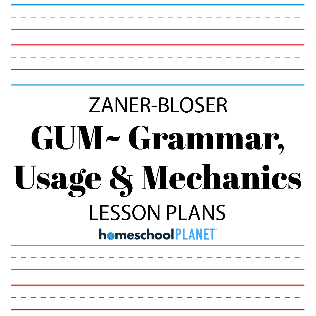 ZanerBloser-GUM - Homeschool Planet Homeschool Planet Zaner-Bloser GUM: Grammar, Usage & Mechanics lesson plans button