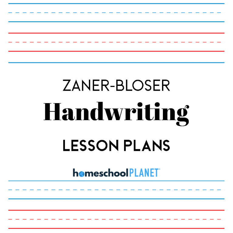 Homeschool Planet Zaner-Bloser Handwriting lesson plans button